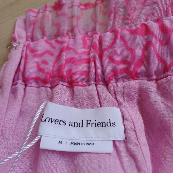 Lovers + Friends Bosworth Mini Dress Pink Floral M NWT - Picture 10 of 11